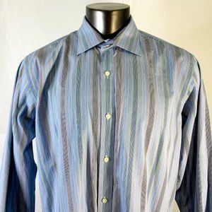 Tailor Byrd Collection Dress Shirt Pinstriped